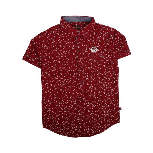 maroon poplin shirt - 20797886 - Very Small Image - 1
