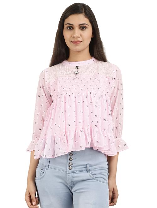 rosewater cotton regular top - 20798330 - Very Small Image - 1