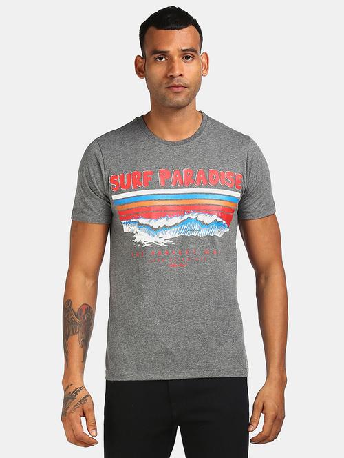 men chest print short sleeve t-shirt - 20799417 - Very Small Image - 1