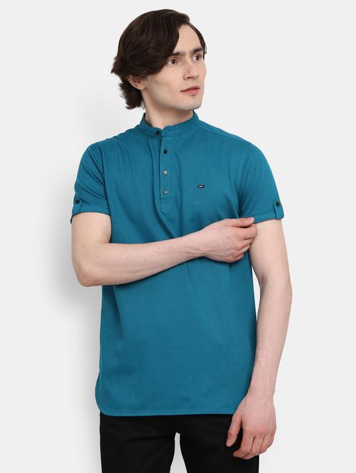 men solid cotton short sleeve t-shirt - 20799949 - Very Small Image - 1