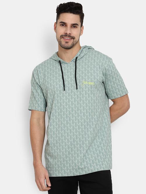 men geometric print short sleeves t-shirt - 20799991 - Very Small Image - 1
