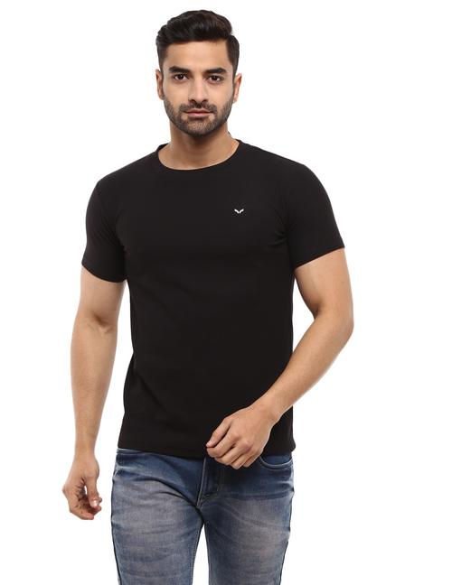 black poly cotton single jersey tshirt - 20800125 - Very Small Image - 1