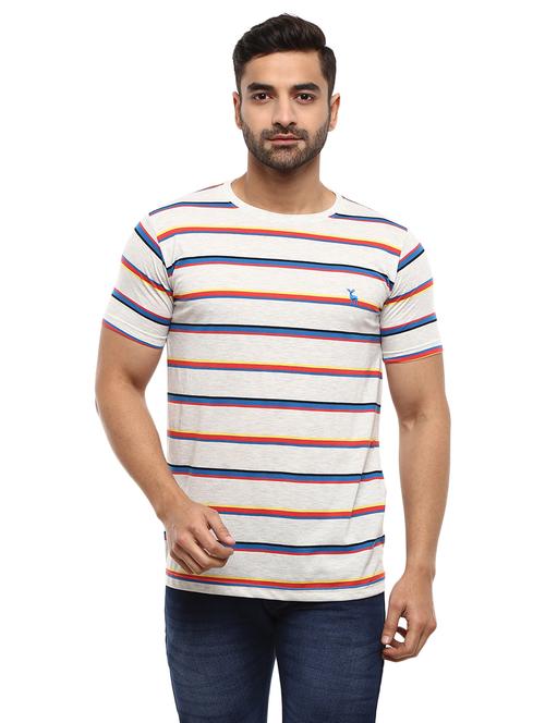ecru poly cotton tshirt - 20800220 - Very Small Image - 1