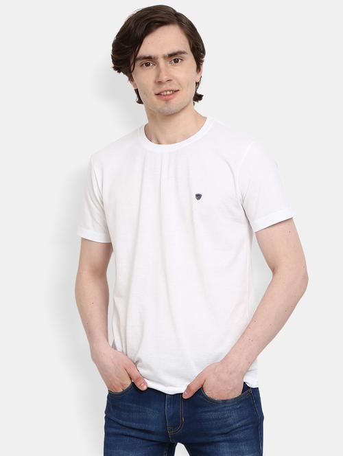 men round neck logo printed t-shirt - 20800698 - Very Small Image - 1