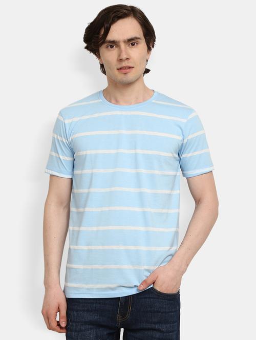 men round neck striped t-shirt - 20800699 - Very Small Image - 1