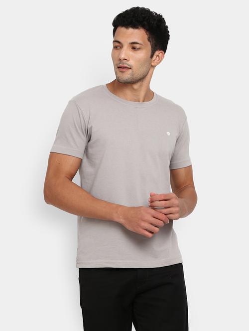 men round neck logo printed t-shirt - 20800758 - Very Small Image - 1