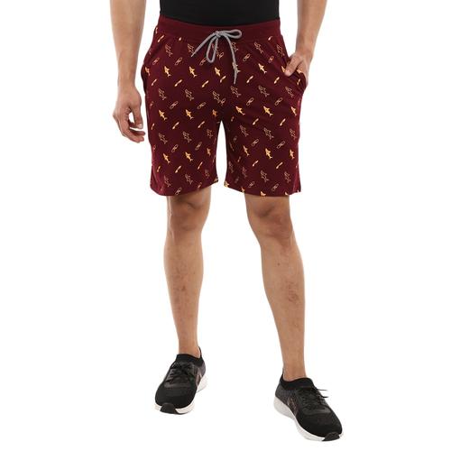 maroon poly cotton single jersey short - 20801249 - Very Small Image - 1