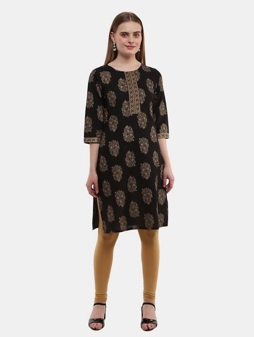women three quarter sleeve straight kurti - 20802509 - Very Small Image - 1
