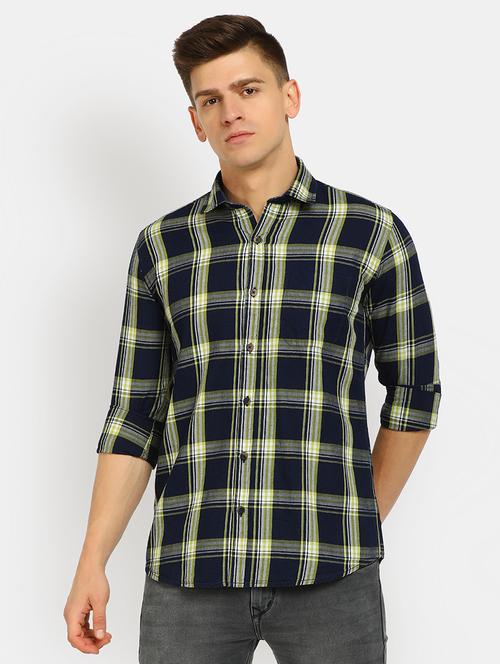 green checkered casual shirt - 20803223 - Very Small Image - 1