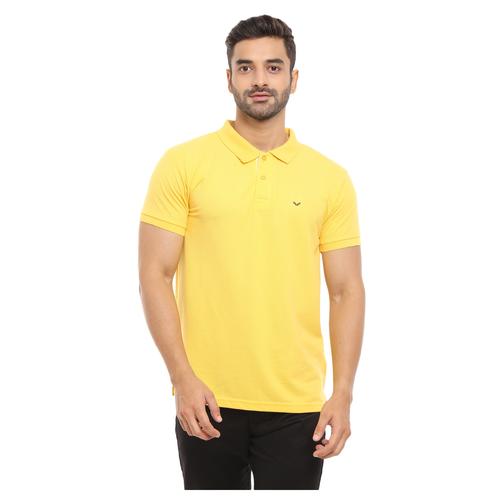 yellow poly cotton pique tshirt - 20803832 - Very Small Image - 1