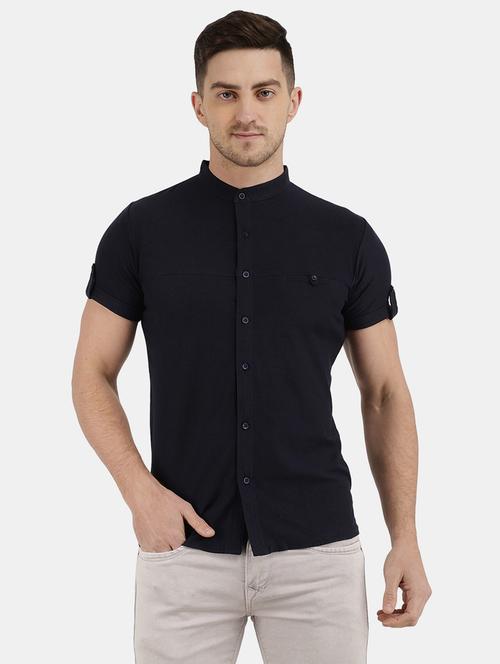 men solid cotton casual shirt - 20803985 - Very Small Image - 1