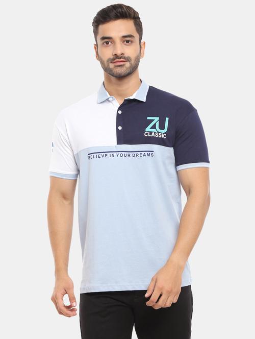 men color block short sleeve t-shirt - 20804002 - Very Small Image - 1