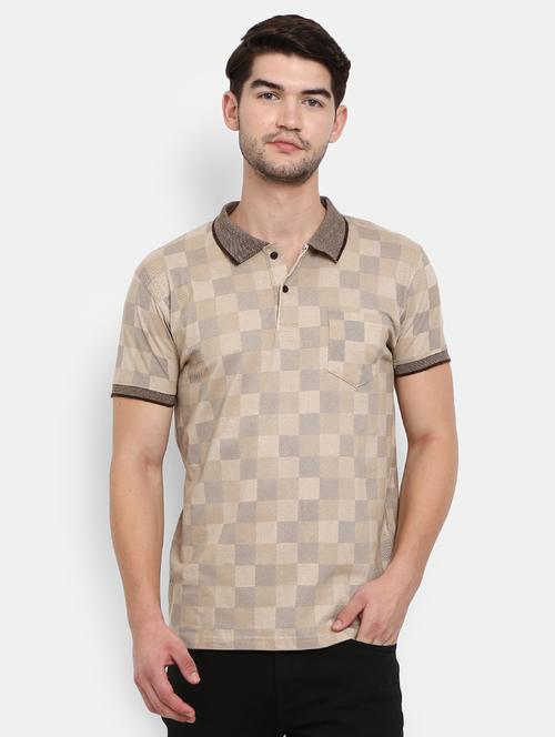 men checkered polo t-shirt - 20804313 - Very Small Image - 1
