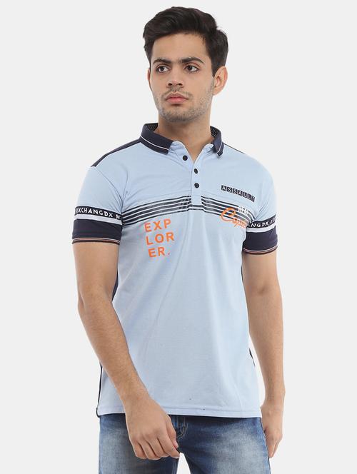 men color block polo t-shirt - 20804421 - Very Small Image - 1