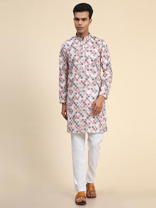 multi colored embroidered long sleeve kurta - 20806805 - Very Small Image - 1