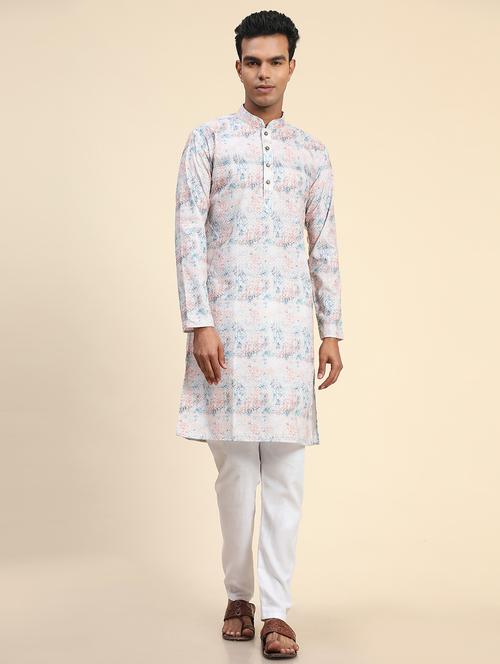 multi colored embroidered long sleeve kurta - 20806809 - Very Small Image - 1