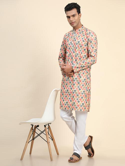 multi colored embroidered long sleeve kurta - 20806814 - Very Small Image - 1