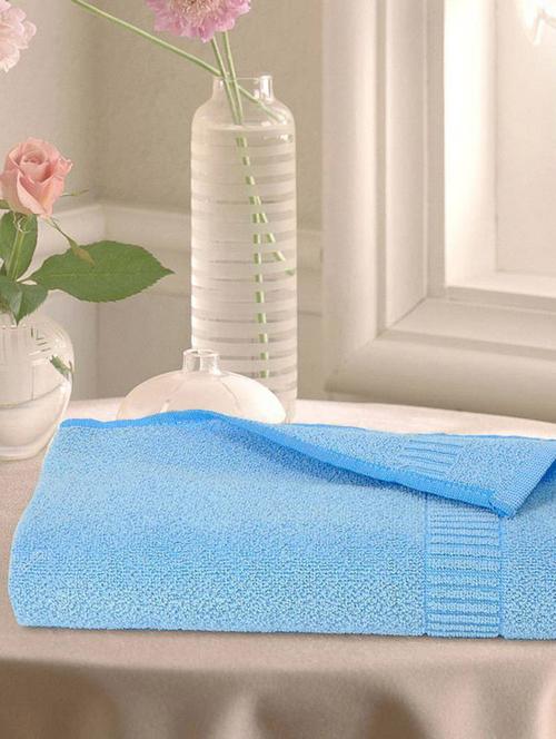 light blue cotton bath towel - 20808451 - Very Small Image - 1