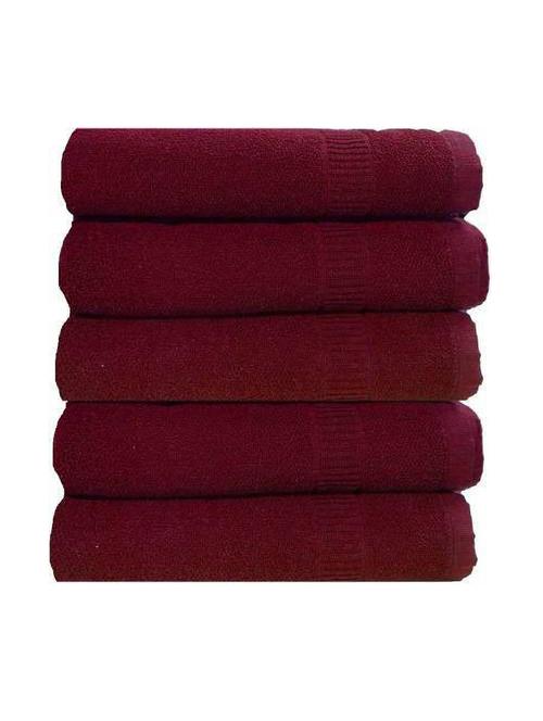 pack of 5 solid cotton bath towel - 20808462 - Very Small Image - 1