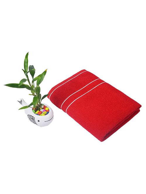 solid cotton bath towel - 20808489 - Very Small Image - 1