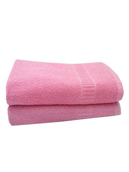 pack of 2 solid cotton bath towel - 20808490 - Very Small Image - 1