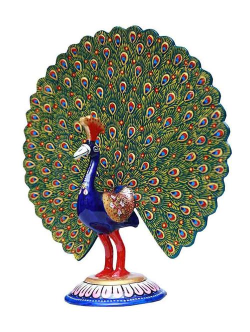 earth ro system marble peacock decorative showpiece - 20808806 - Very Small Image - 1