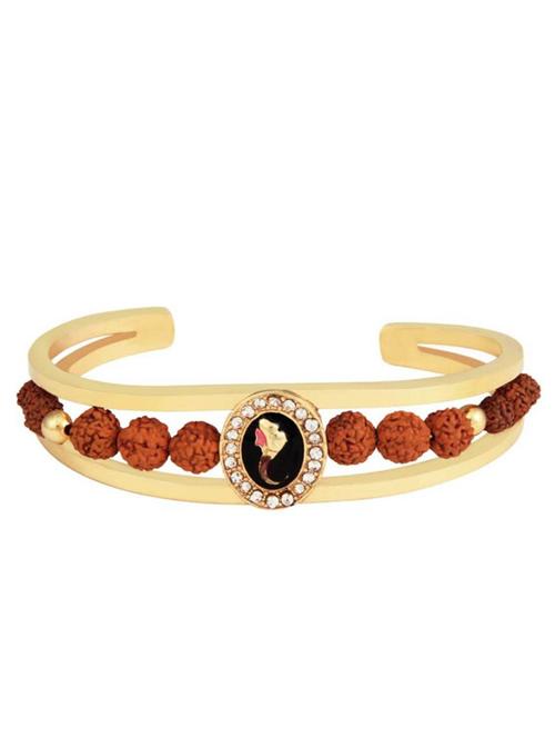 traditional gold plated rudraksha bracelet - 20808843 - Very Small Image - 1