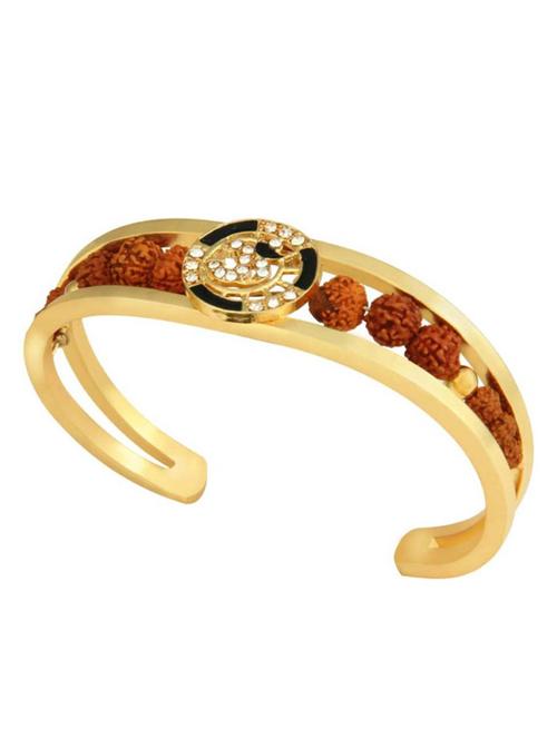 traditional gold plated rudraksha bracelet - 20808846 - Very Small Image - 1