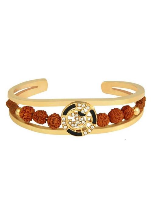 traditional gold plated rudraksha bracelet - 20808853 - Very Small Image - 1