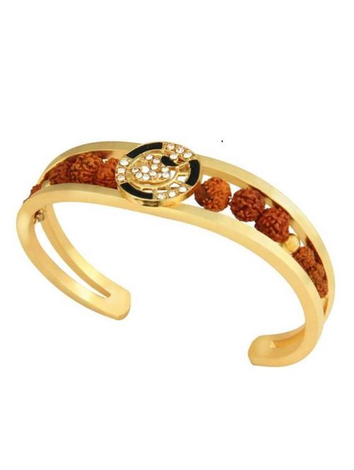 traditional gold plated rudraksha bracelet - 20808854 - Very Small Image - 1