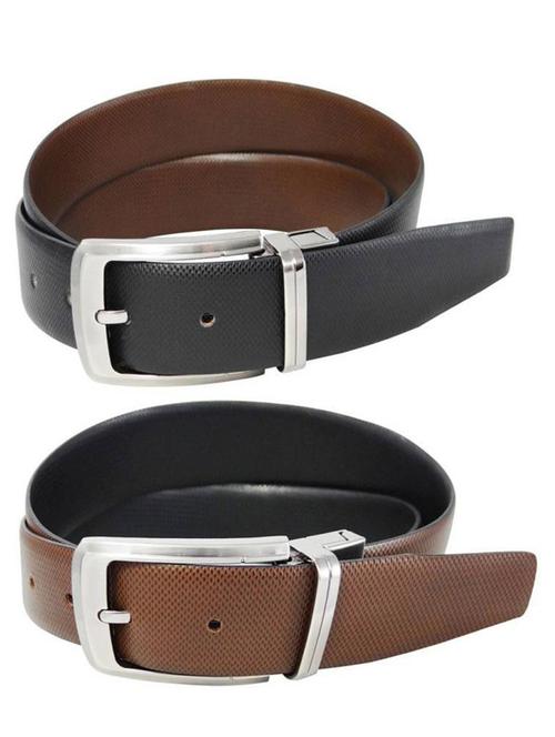 pack of 2 leather belts - 20808858 - Very Small Image - 1