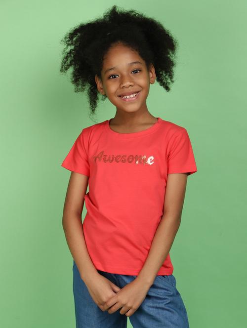 orange cotton tee - 20809763 - Very Small Image - 1