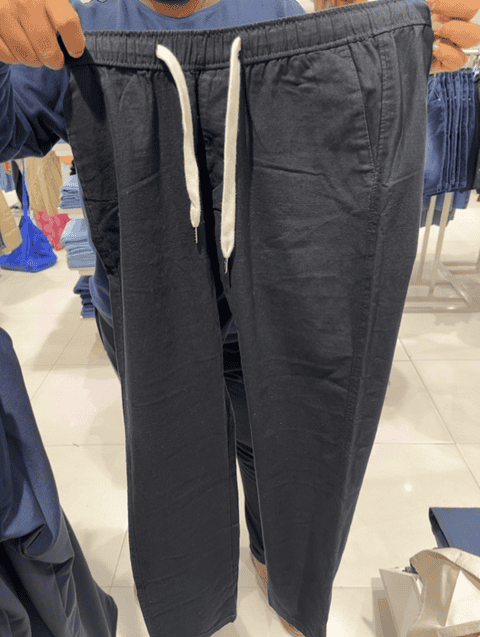 assorted linen casual trousers - 20809819 - Very Small Image - 1