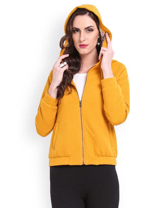 mustard acrylic regular jacket - 20810319 - Very Small Image - 1