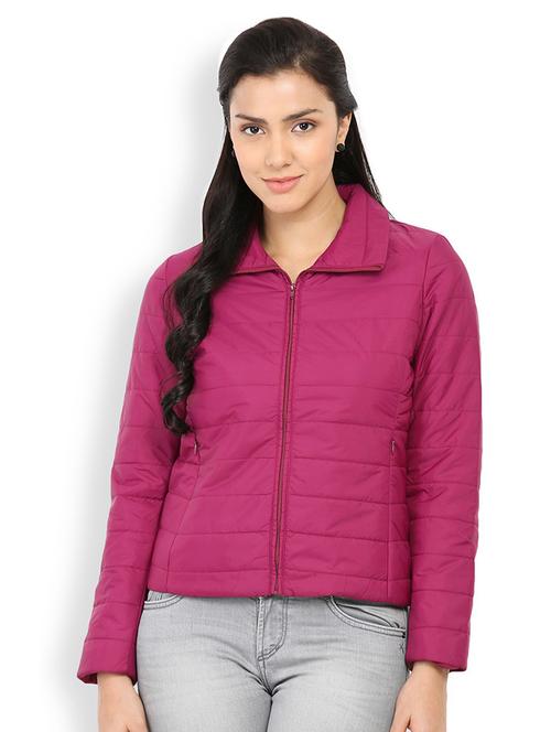 pink wool quilted jacket - 20810334 - Very Small Image - 1