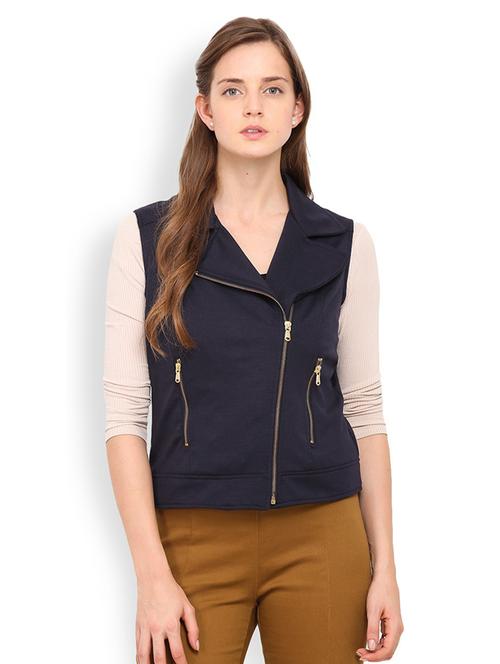 navy blue acrylic jacket - 20810370 - Very Small Image - 1