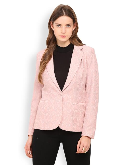 pink lace acrylic blazer - 20810371 - Very Small Image - 1