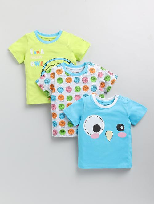 pack of 3 unisex multi color t-shirt - 20810761 - Very Small Image - 1