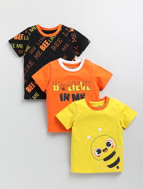pack of 3 unisex multi color t-shirt - 20810764 - Very Small Image - 1