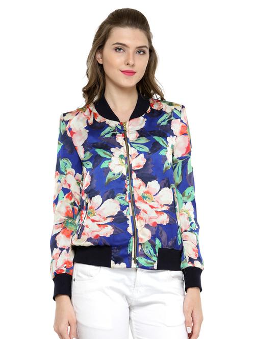 women floral print regular jacket - 20810917 - Very Small Image - 1