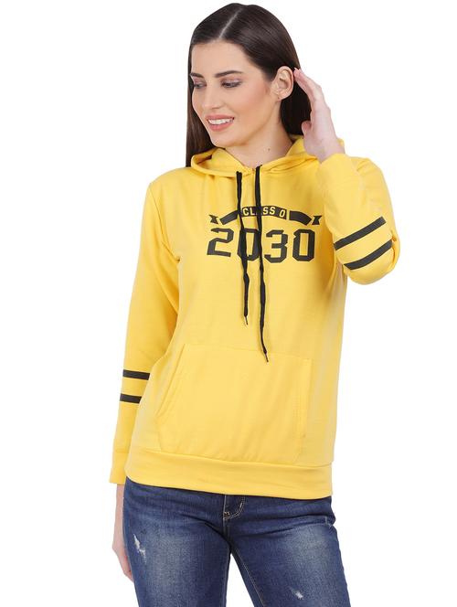 women chest print hooded sweatshirt - 20811453 - Very Small Image - 1