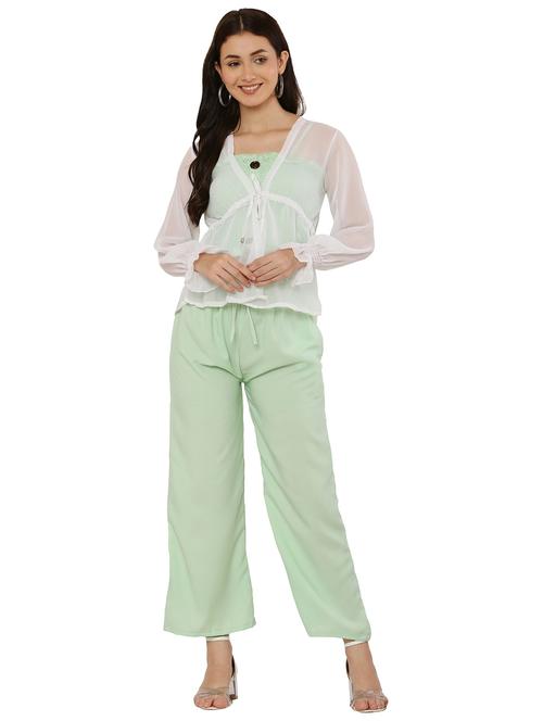 women green solid co-ord set - 20811555 - Very Small Image - 1
