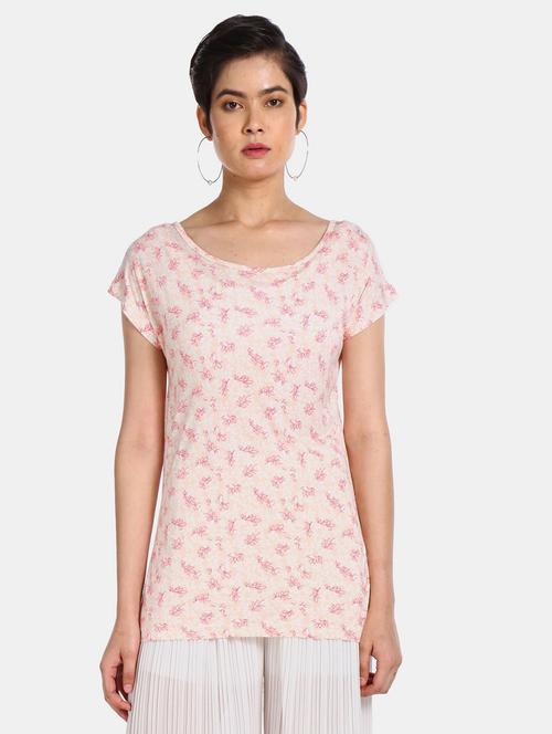 women pink printed regular top - 20812285 - Very Small Image - 1