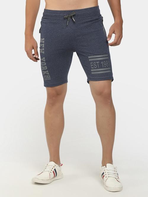 men mid-rise grey typographic short - 20812551 - Very Small Image - 1