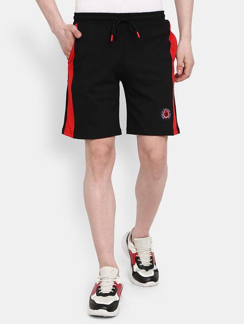 men mid rise color block shorts - 20812660 - Very Small Image - 1