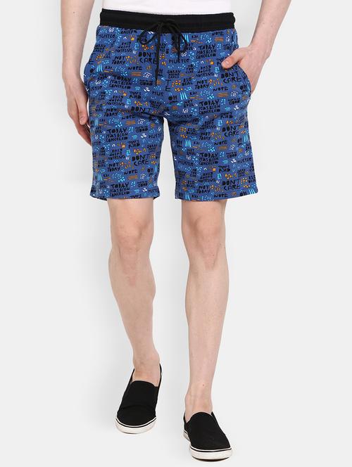 men mid rise typographic printed shorts - 20812680 - Very Small Image - 1