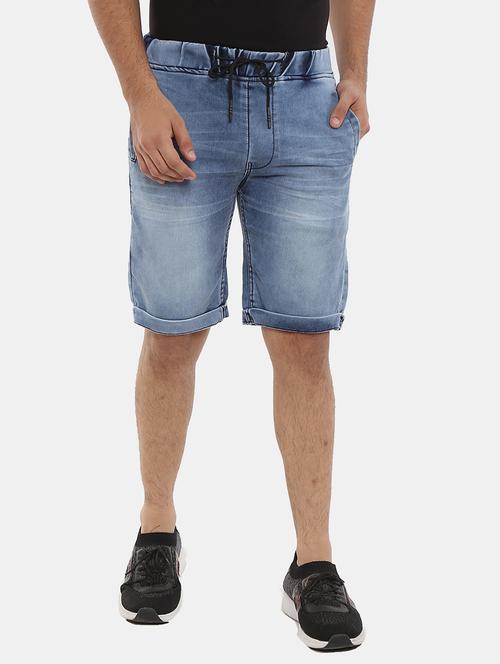 men washed mid rise short - 20812979 - Very Small Image - 1