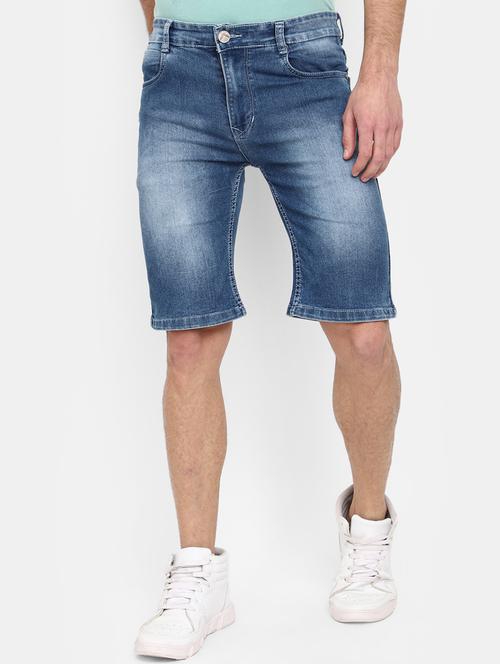 men mid rise denim bermuda - 20813239 - Very Small Image - 1