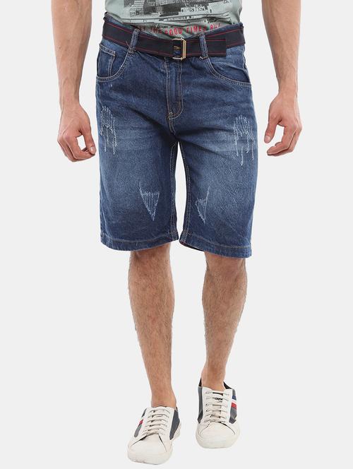 men washed mid rise short - 20813653 - Very Small Image - 1