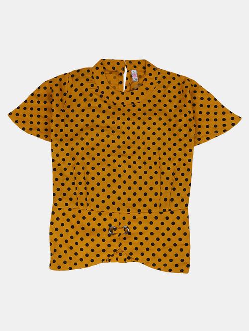 kids mustard printed regular top - 20814267 - Very Small Image - 1